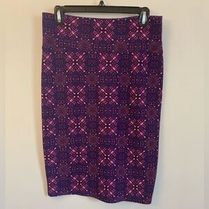 Geometric Lularoe Cassie Pencil Skirt